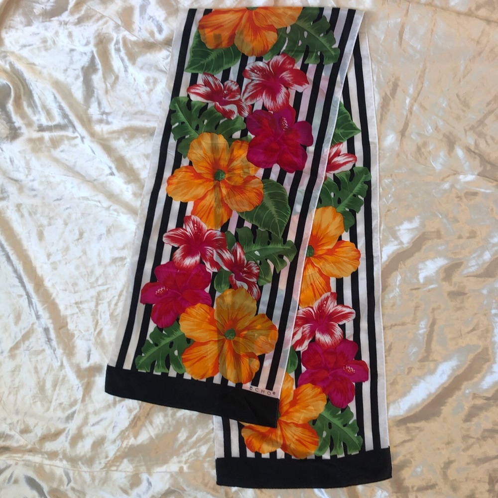 Vintage Echo silk scarf